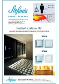 Pustaki szklane stropowe REI30, REI60